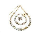 Jewelry Set By Mariana Kalahari Africa Coll. Necklace, Bracelet & Ring Minerals & Austrian Crystals - Image 2