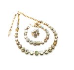 Jewelry Set By Mariana Kalahari Africa Coll. Necklace, Bracelet & Ring Minerals & Austrian Crystals - Image 3