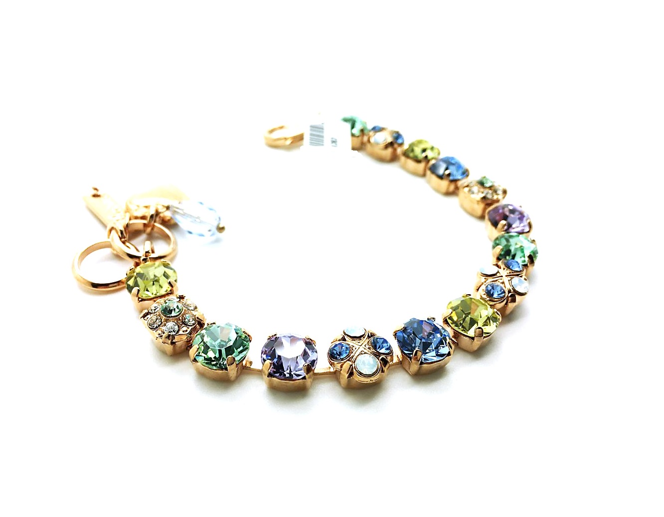 B-4004-1100-RG (3) Mariana Bracelet Charming Multicolored Austrian Crystals My Treasures Coll. - Image 1