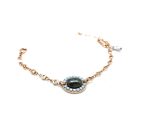 Mariana Bracelet Alluring Pyrite Mineral & Lt Azure Swarovski Crystals Zulu Africa Coll. - Image 3