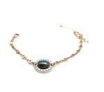 Mariana Bracelet Alluring Pyrite Mineral & Lt Azure Swarovski Crystals Zulu Africa Coll. - Image 2