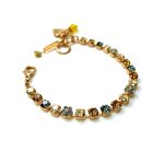 Mariana Bracelet Gorgeous Blues, Amber & Champagne Austrian Crystals Moondrops Gypsy Soul Coll. - Image 2
