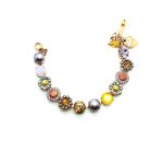 Mariana Bracelet Floral Beaded Multicolor Swarovski Crystals Macaroon The Sweet Life Coll. - Image 3