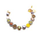 Mariana Bracelet Floral Beaded Multicolor Swarovski Crystals Macaroon The Sweet Life Coll. - Image 2