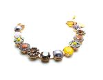 Mariana Bracelet Floral Beaded Multicolor Swarovski Crystals Macaroon The Sweet Life Coll.