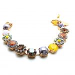 Mariana Bracelet Floral Beaded Multicolor Swarovski Crystals Macaroon The Sweet Life Coll.