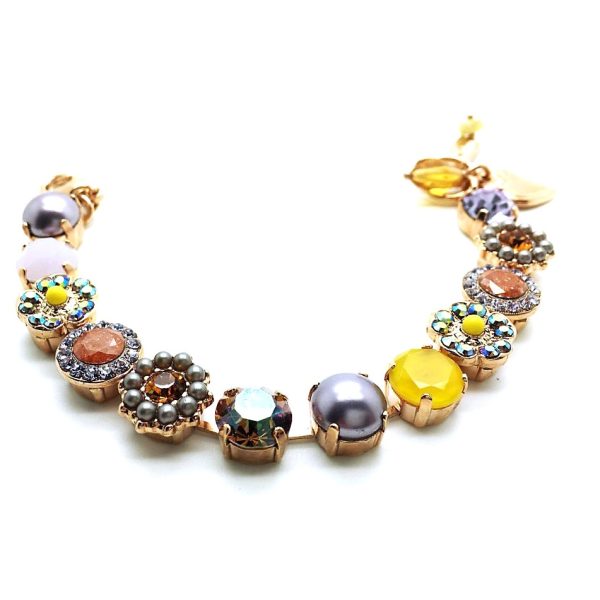 Mariana Bracelet Floral Beaded Multicolor Swarovski Crystals Macaroon The Sweet Life Coll.