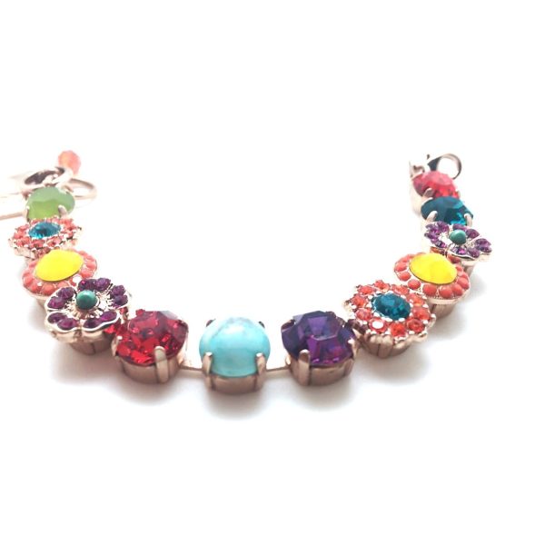 Bracelet By Mariana Woman Turquoise and Aventurine Minerals and Swarovski Crystals