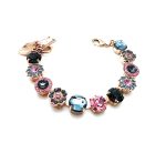 Mariana Bracelet Exquisite Greys & Pinks Austrian Crystals Madagascar Africa Coll. - Image 2