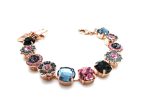 Mariana Bracelet Exquisite Greys & Pinks Austrian Crystals Madagascar Africa Coll.