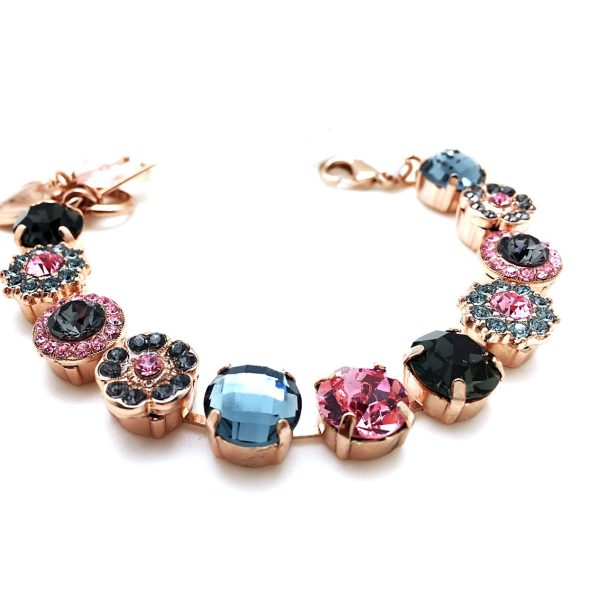 Mariana Bracelet Exquisite Greys & Pinks Austrian Crystals Madagascar Africa Coll.