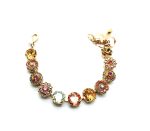 Mariana Bracelet Simply Elegant Floral Multicolored Swarovski Crystals Caramel The Sweet Life Coll. - Image 3