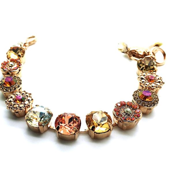 Mariana Bracelet Simply Elegant Floral Multicolored Swarovski Crystals Caramel The Sweet Life Coll.
