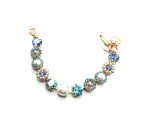 Mariana Bracelet Cream Pearl & Blues Austrian Crystals My Treasures Coll. - Image 3