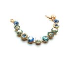 Mariana Bracelet Cream Pearl & Blues Austrian Crystals My Treasures Coll.