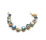Mariana Bracelet Cream Pearl & Blues Austrian Crystals My Treasures Coll. - Image 2