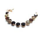 Mariana Bracelet Precious Smoked Topaz & Aurum Swarovski Crystals My Treasures Coll. - Image 3