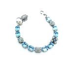 Mariana Bracelet Shimmering Aquamarine, Azure & Pearls Austrian Crystals My Treasures Coll. - Image 3
