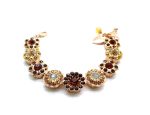 Bracelet By Mariana Woman Exquisite Floral Topaz and White Opal Swarovski Crystals - Image 2