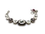 Mariana Bracelet Beautiful Clear & Amethyst Austrian Crystals My Treasures Coll. - Image 3