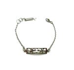 Mariana Bracelet Rhodium Plated Bar Love Birds My Treasures Coll. - Image 2