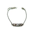 Mariana Bracelet Rhodium Plated Bar Love Birds My Treasures Coll. - Image 3