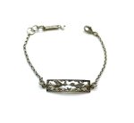 Mariana Bracelet Rhodium Plated Bar Love Birds My Treasures Coll.