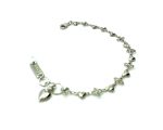 Mariana Bracelet Heart Shaped Love Knot Rhodium Plated My Treasures Coll.