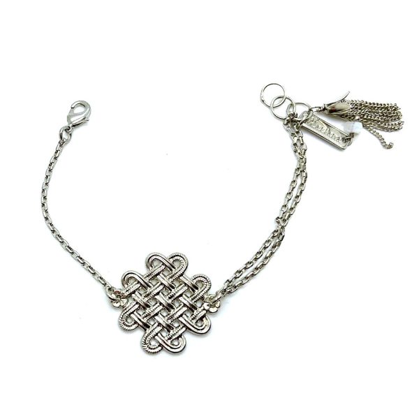 Mariana Bracelet Mystic Knot Good Luck Charm Rhodium Plated My Treasures Coll.