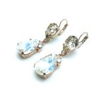 Mariana Earrings Dangling Clears & Whites Swarovski Crystals Kalahari Africa Coll. - Image 2
