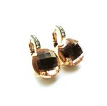 Mariana Earrings Faceted Amber & Moonlight Swarovski Crystals Moon Dance Songbook Coll. - Image 3