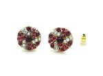 Mariana Earrings Stunning Ruby & Moonlight Austrian Crystals My Treasures Coll.
