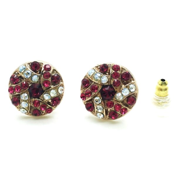 Mariana Earrings Stunning Ruby & Moonlight Austrian Crystals My Treasures Coll.
