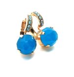 Mariana Earrings Blue Quartz Mineral & Aquamarine Austrian Crystals My Treasures Coll. - Image 3