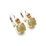 Mariana Earrings Adorable Sand Opal & Topaz Swarovski Crystals My Treasures Coll. - Image 3