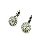 Mariana Earrings Dainty Floral Clear Austrian Crystals On A Clear Day Inspiration Coll. - Image 2