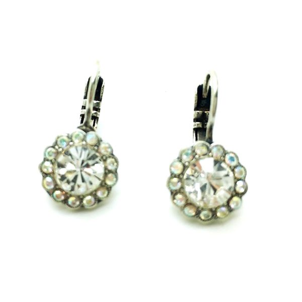 Mariana Earrings Dainty Floral Clear Austrian Crystals On A Clear Day Inspiration Coll.