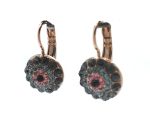 Mariana Earrings Gorgeous Greys & Pinks Swarovski Crystals Madagascar Africa Coll. - Image 3