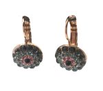 Mariana Earrings Gorgeous Greys & Pinks Swarovski Crystals Madagascar Africa Coll. - Image 2