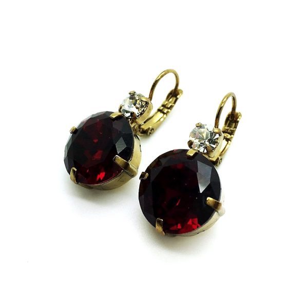 Mariana Earrings Timeless Lapis Lazuli Mineral & Clear Austrian Crystals My Treasures Coll.