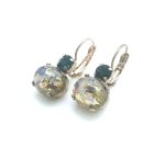 Mariana Earrings Alluring Montana Blue & Golden Shadow Austrian Crystals My Treasures Coll. - Image 2