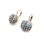 Mariana Earrings Acorn Shaped Aquamarine & AB Swarovski Crystals My Treasures Coll.