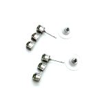 Mariana Earrings My Treasures Coll. Triple Tier Black Diamond Austrian Crystals - Image 3