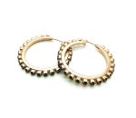 Mariana Earrings Hoop Beaded Montana Blue Swarovski Crystals My Treasures Coll.