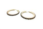 Mariana Earrings Hoop Beaded Siam Swarovski Crystals My Treasures Coll. - Image 3