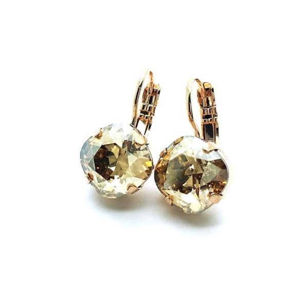 Mariana Earrings Gorgeous Golden Shadow Austrian Crystals My Treasures Coll.