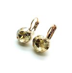 Mariana Earrings Gorgeous Golden Shadow Austrian Crystals My Treasures Coll. - Image 3