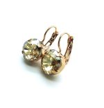 Mariana Earrings Gorgeous Golden Shadow Austrian Crystals My Treasures Coll. - Image 2