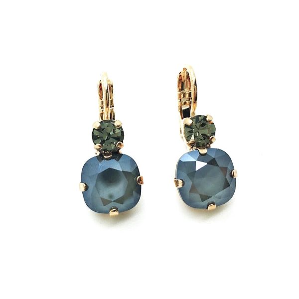 Mariana Earrings Sophisticated Drk Grey & Blk Diamond Swarovski Crystals My Treasures Coll.