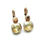 Mariana Earrings Simply Elegant Rose Gold & Golden Shadow Swarovski Crystals My Treasures Coll.